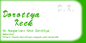 dorottya keck business card